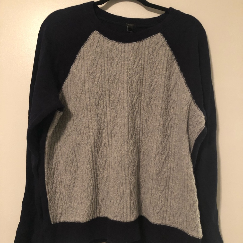 J Crew Sweater Front Sweatshirt